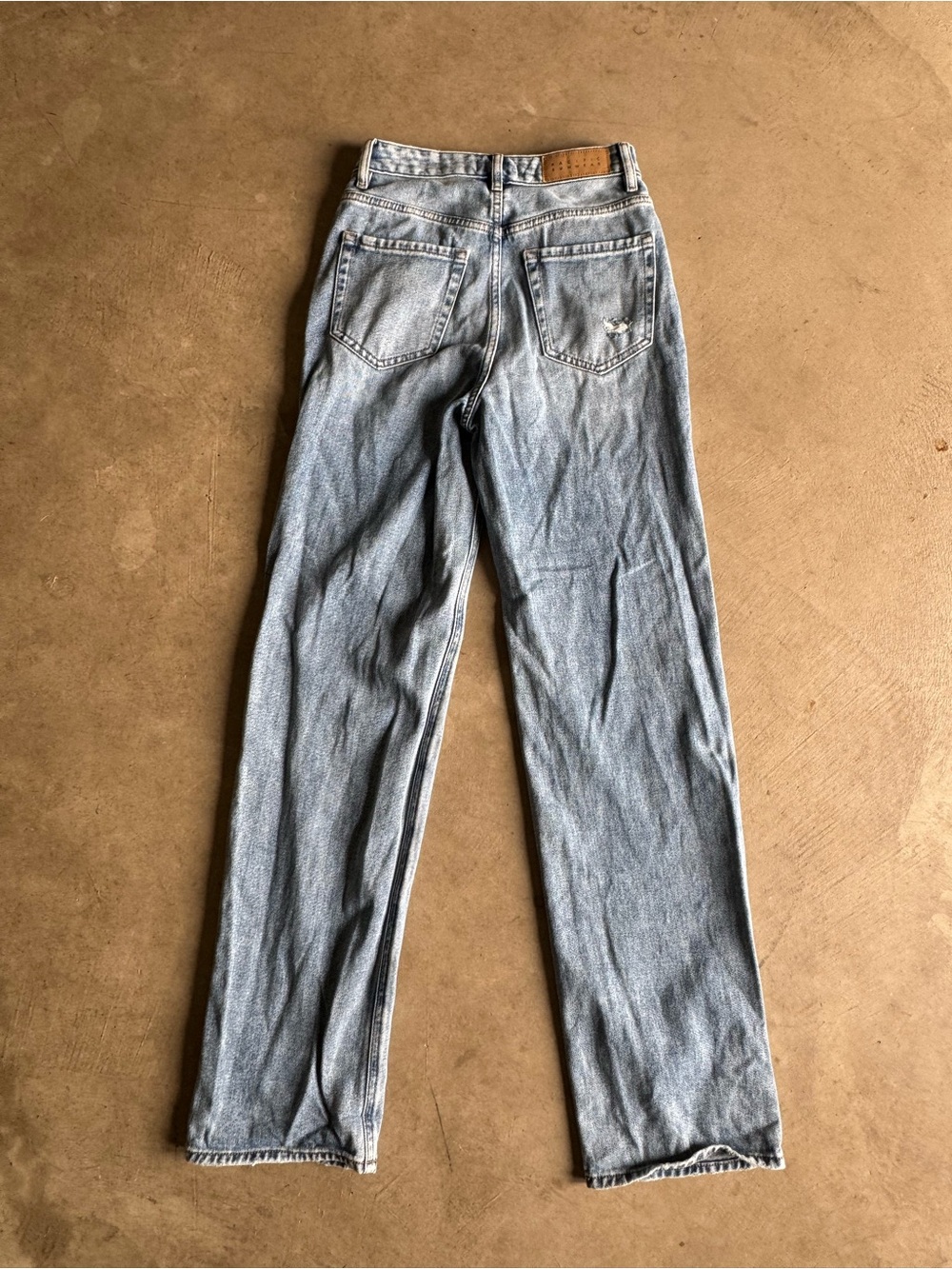 Pacific Sunwear 90’s Boyfriend Light Blue Denim Distressed Jeans  25 - Picture 8 of 12